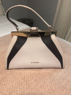 Cromia Leather Frame Handbag