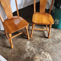 Matching Wood Chairs 