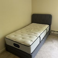 Twin Size Bed Frame & Mattress 