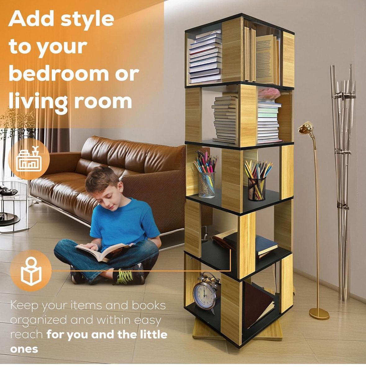 Rotating Bookshelf 