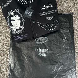 Civil Regime Lydia’s Dark Room Letterman Jacket Oversized Medium 