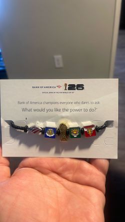 Bank of America FIFA World Cup 26 Braided Cord Charm Bracelet