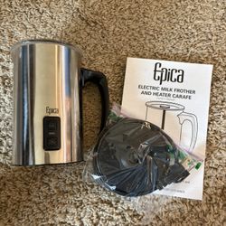 Epica Electric Milk Frother And Heater Carafe