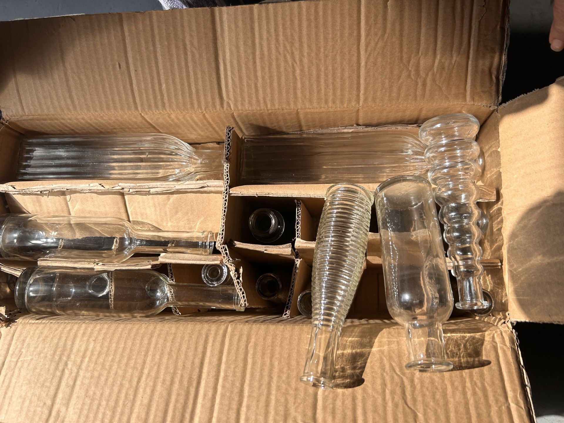 Vintage Bud Vases. Box Of 24