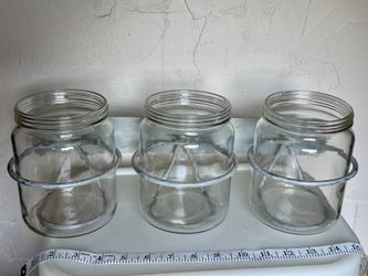 Pottery Barn Vintage Industrial Farmhouse 3-jar Wall Storage