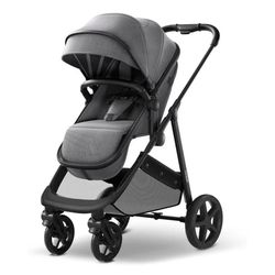 Mompush Wiz 2 in 1 Baby Stroller with Bassinet Mode, Convertible Infant Stroller for Newborn and Tod