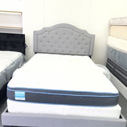 Queen Bed Frame With Mattress 