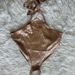 cheetah crop top backless