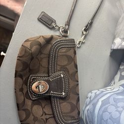 Vintage Coach Wristlet 