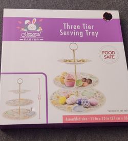 3 Tier Easter Serving Tray