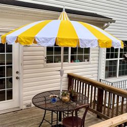  8Ft Patio Pagoda Umbrella, UV Protect Pool Umbrellas with Heavy Duty Pole, Outdoor Market Umbrella for.