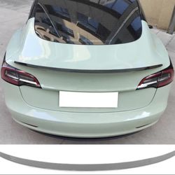 17-23 Tesla Model 3 OE Style Carbon Fiber Print Trunk Spoiler