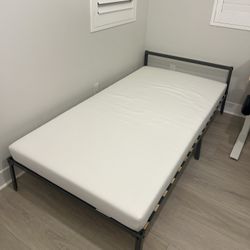 IKEA single bed with mattress