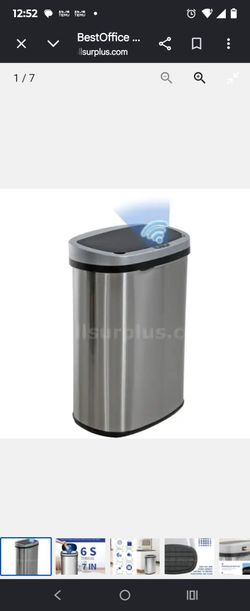 Trash can with sensor