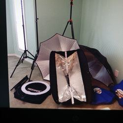 Photo Studio Light Stand Tripod Softbox Umbrella Bundle Manfrotto K&f Concept Matthews