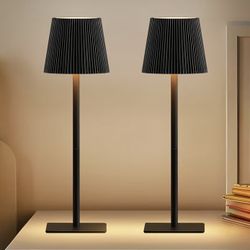 New Pack Cordless Table Lamp,6000mAh Rechargeable Battery Operated Desk Lamp,Two Adjustable Heights