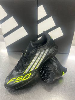 Adidas F50 League TF Soccer shoes  JH7725 Black Lucid Lemon Mens 2 Sizes available 7 and 8 men’s