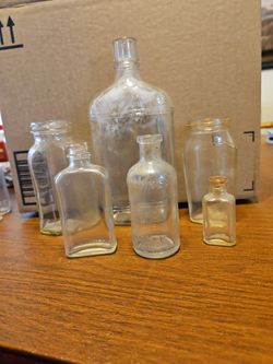 6 Old Bottles For Sale