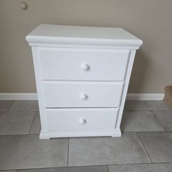 White Wooden Night Stand