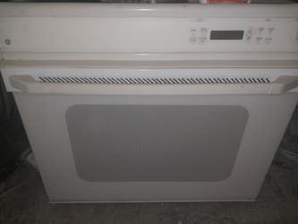 Thirty six inch white wall oven