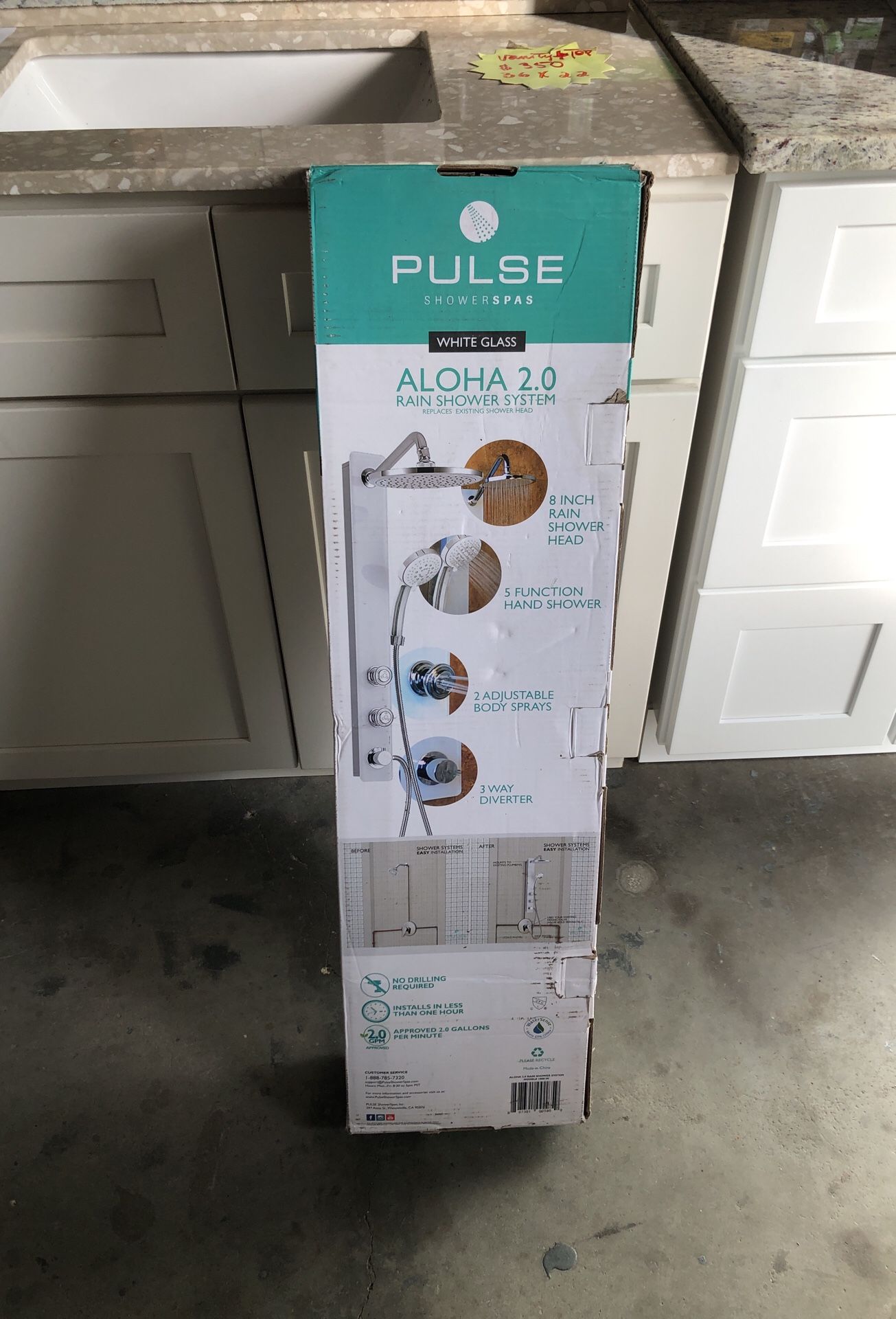 Pulse showerspas aloha 2.0 rain shower system