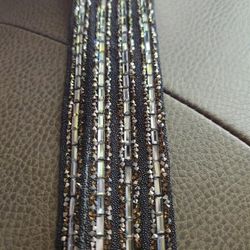 Black AB Crystal Trim