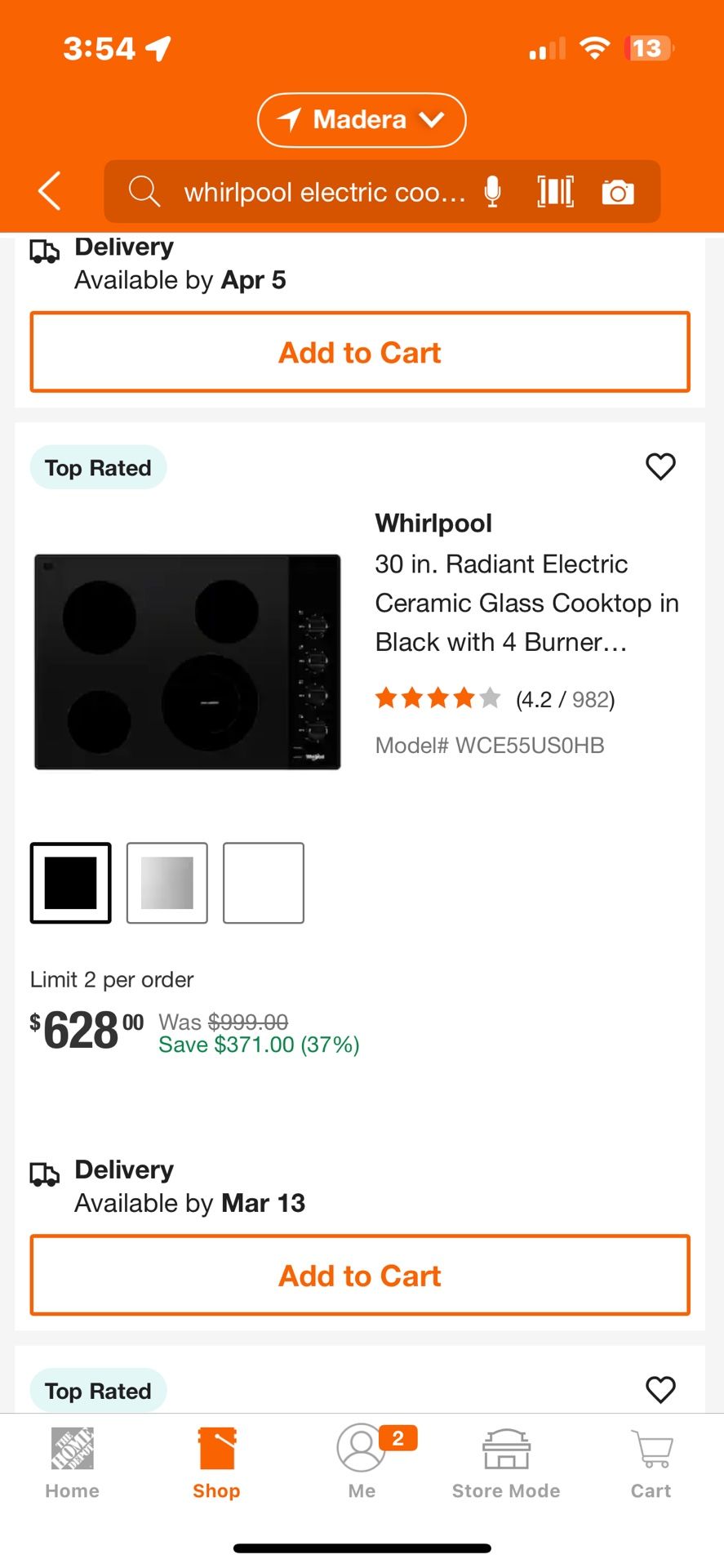 Whirlpool electric Stove