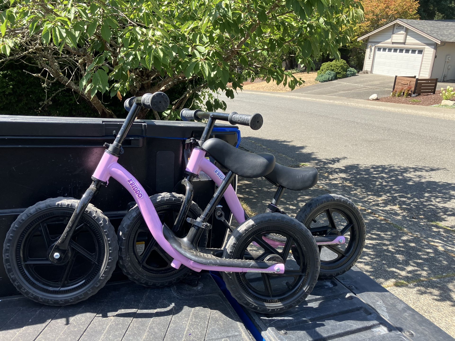 Child Kid Children Balance Bike 12” Wheels Bicycle Tricycle Trike like New $35 Each