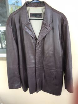 Perry Ellis Portfolio Leather Jacket Medium - New Jacket