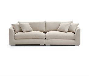 Valyou Feathers Sofa – Cream Cloud Couch Style