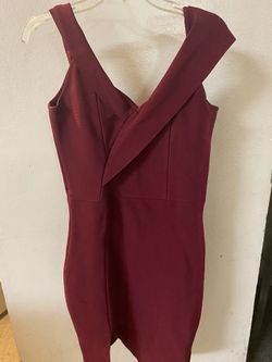 Burgundy Bodycon Dress