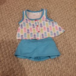 Build A Bear Pineapple Skirt Outfit
