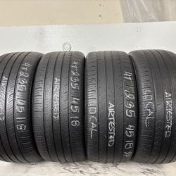 Set 4 Tires 235 45 18 Hankook Kinergy Gt 