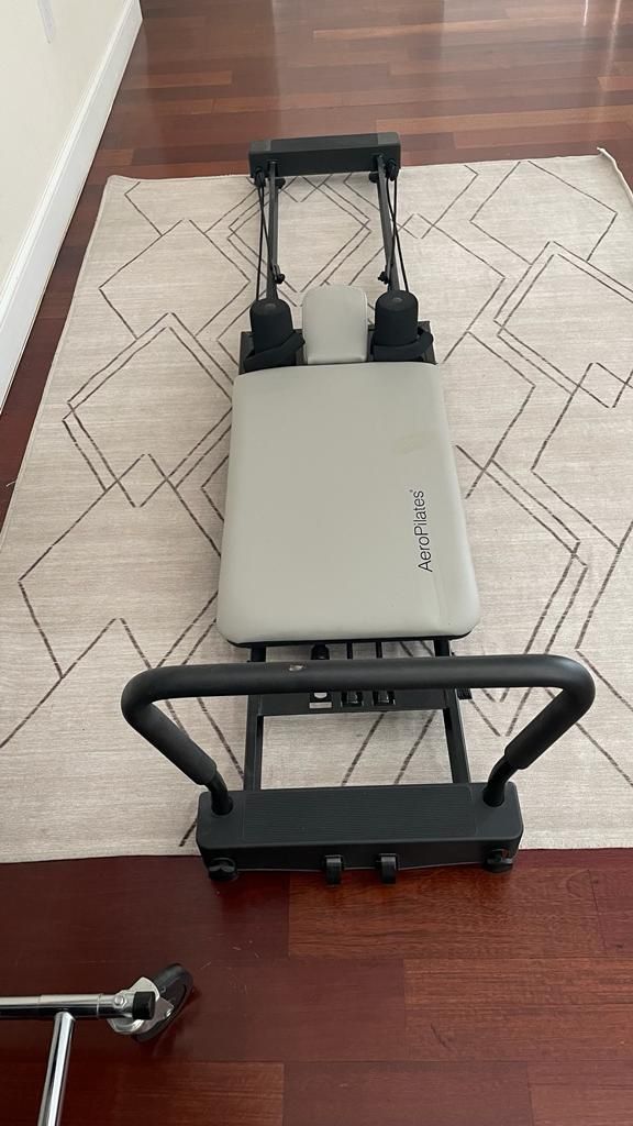 Stamina AeroPilates 287 Folding Pilates Workout Reformer Machine w/o Rebounder