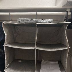 hanging cube closet storage organizer