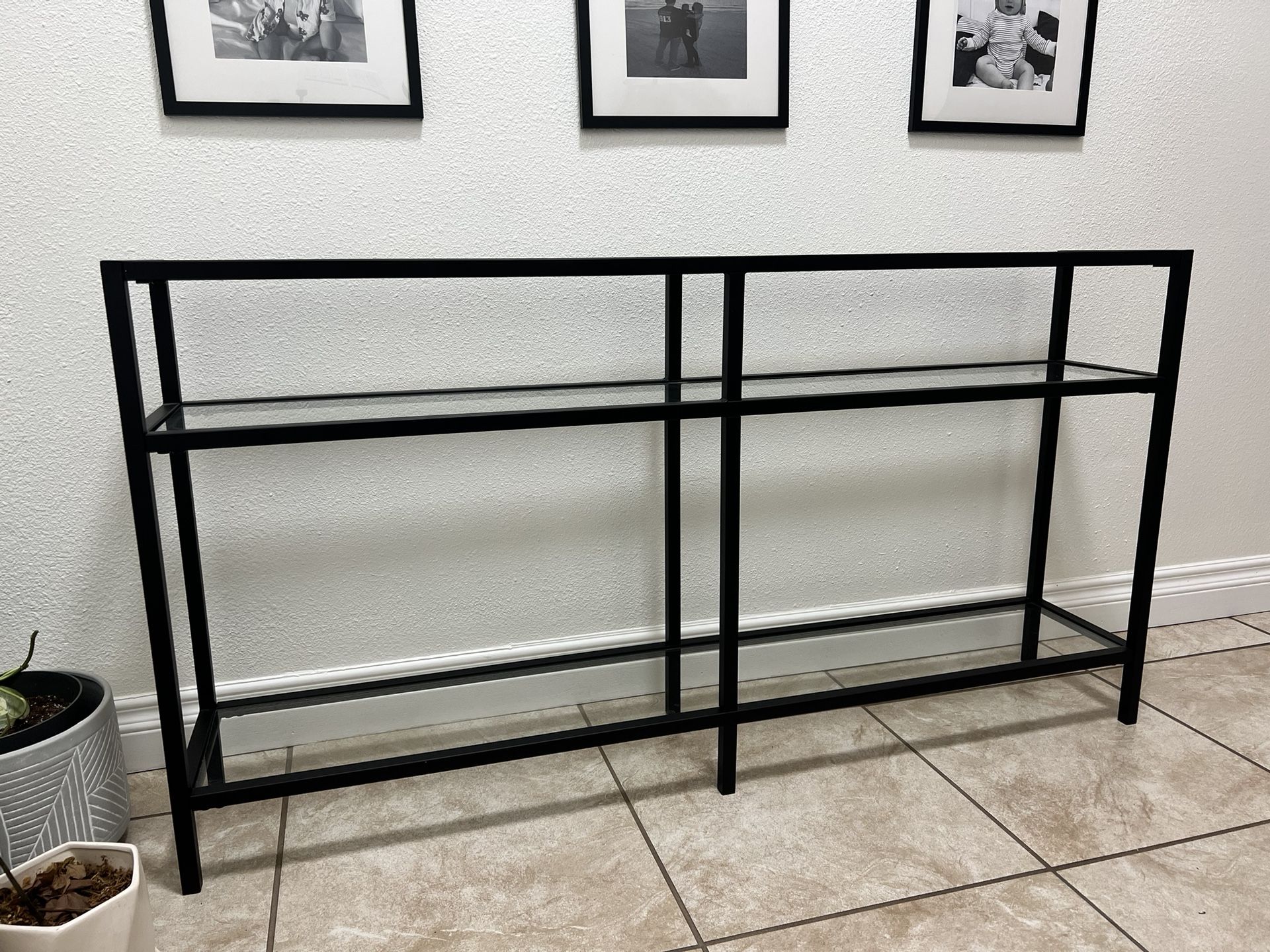 Console Table in Blackened Bronze, Entryway Table, Accent Table for Living Room, Hallway