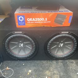Brand New Two Kicker 10s With Amp Wires 