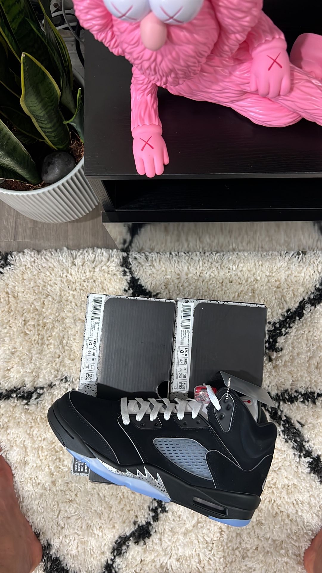 Jordan 5 metallic 8.5 & 10