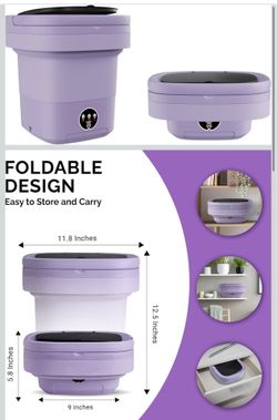 Foldable washing machine