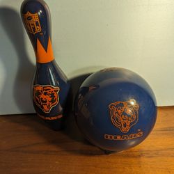 Chicago Bears Bowling Ball And Pin