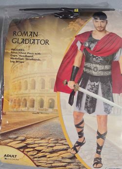 Halloween odyssey gladiator  costume with sword