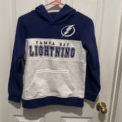 NHL Lightning  Hockey Hoodie Medium 8-10
