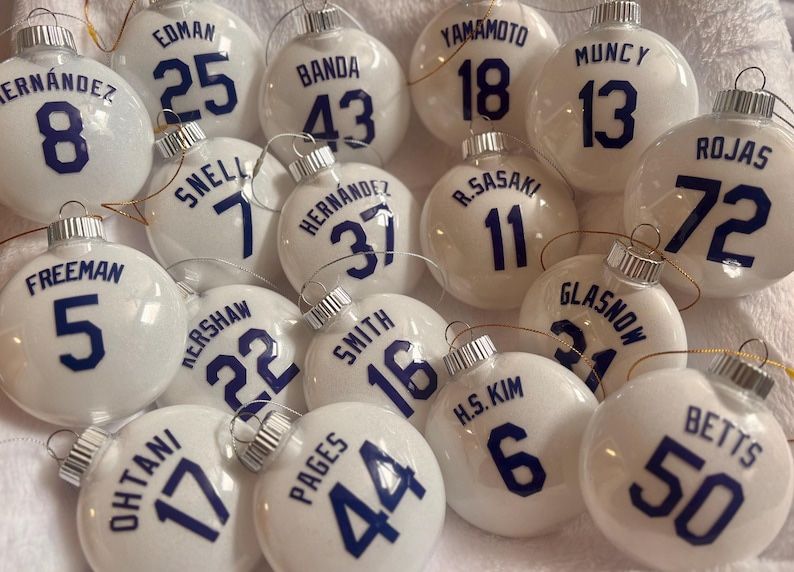 Dodgers, Custom Ornaments, LA Dodgers, Christmas Decorations, Dodgers