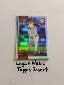 Logan Webb San Francisco Giants All-Star Pitcher Topps Short Print Insert Card.