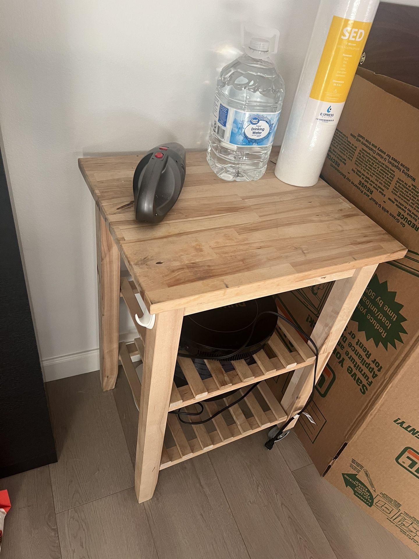 Wooden Kitchen Cart Shelf