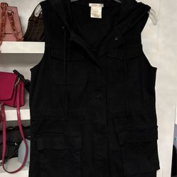 Matty M Black Vest Size S