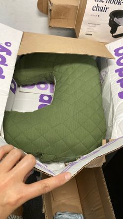 Boppy Nursing Pillow Luxe – Green Moss Quilt / Quilted Moss