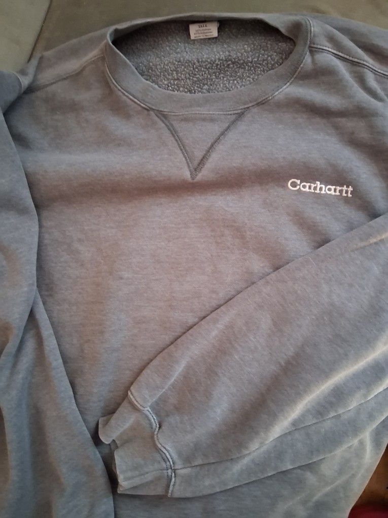 Carthartt 2XL TALL Gray Pullover Sweatshirt MENS NEW WITHOUT TAGS