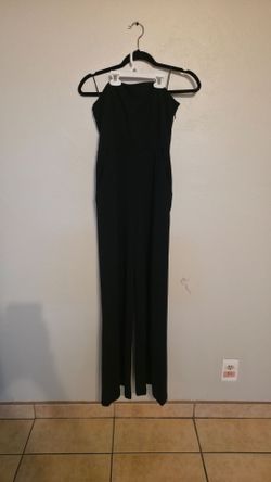 Black Sleeveless Wide-Leg Jumpsuit