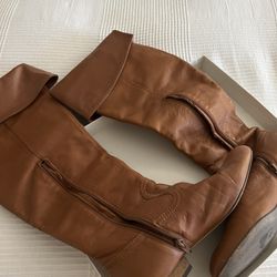 Aldo Knee High Leather Boots 